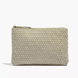 Madewell Leather Pouch Clutch: Woven Edition